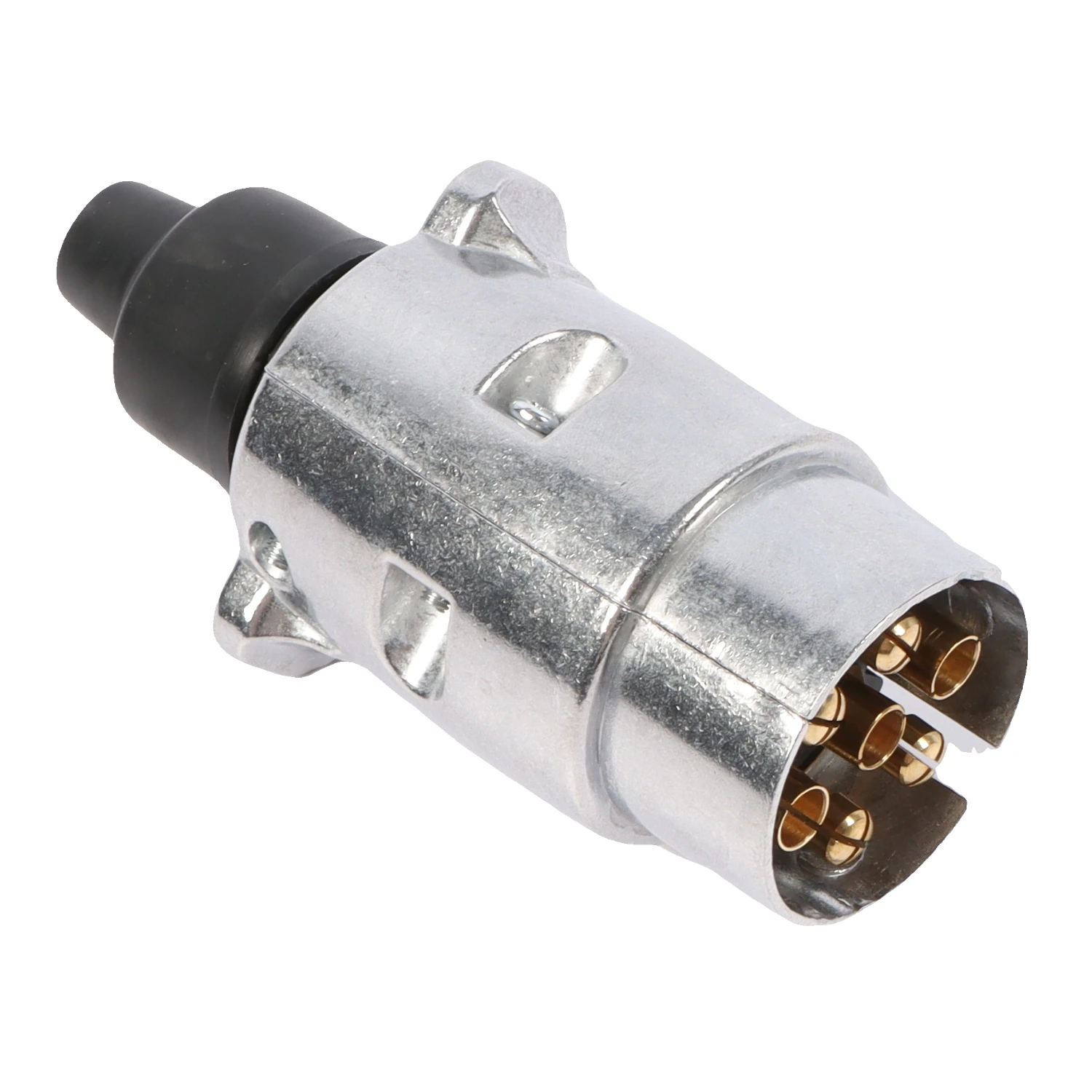 1pc 7 Pin Trailer Plug Socket Metal 12V 7 Pin Plug Socket Connectors Car Engine Replacement Parts