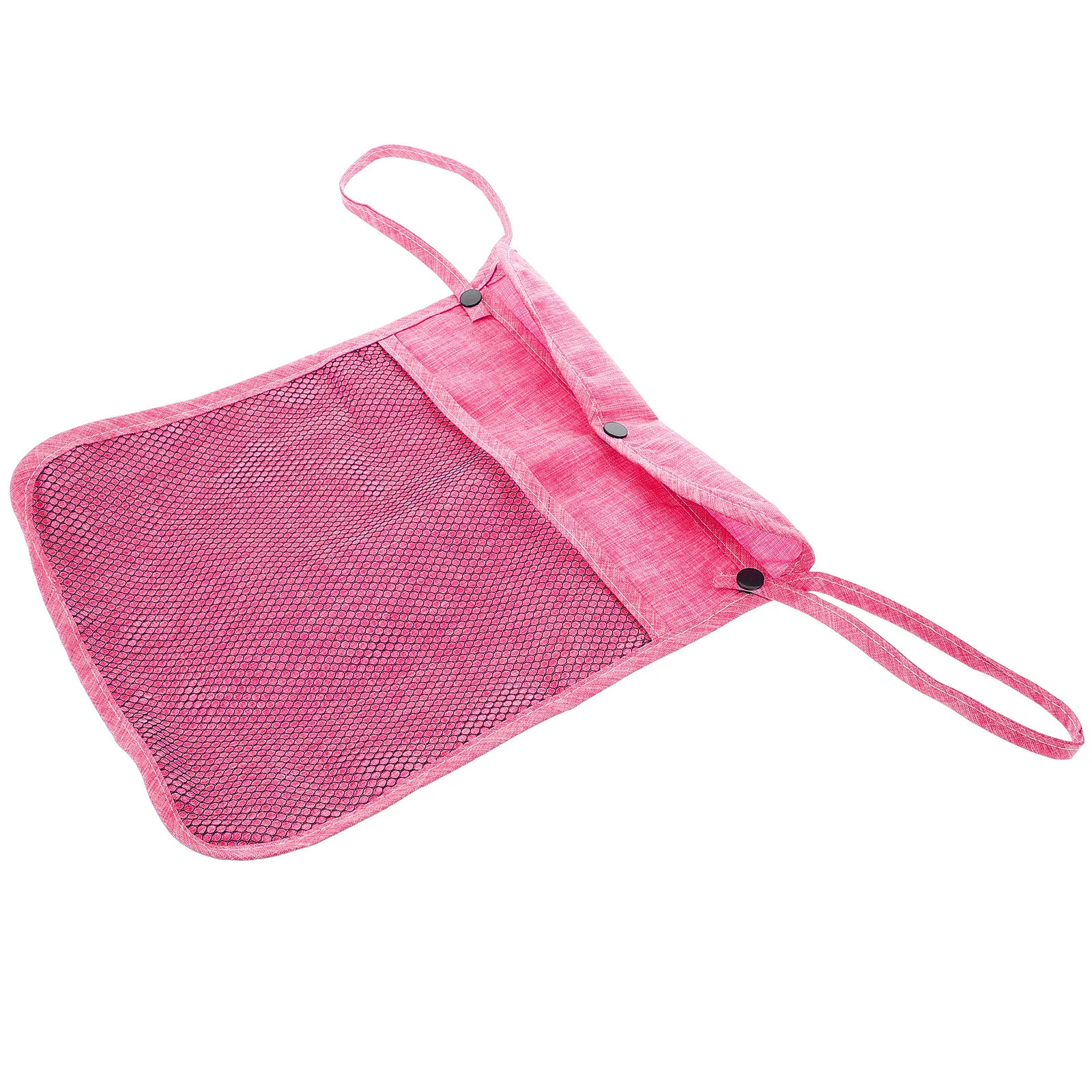 

Linen Baby Stroller Caddy Bag Universal Organizer Large Storage Easy Installation Stylish Design Diaper Bottle Holder