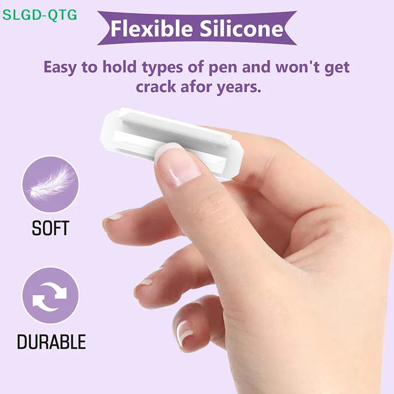 *Self-Adhesive Silicone Pen Clip Wall Mounted Pencil Clip Desktop Marker Pen Ballpoint Pen Storage Holder Home Office Organizer