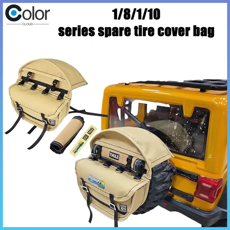 

1/8 1/10 Mk07 Crossrc Easy Control Scx10h8h Remote Control Car Simulation Mood Piece Spare Tire Cover Decorative Backpack