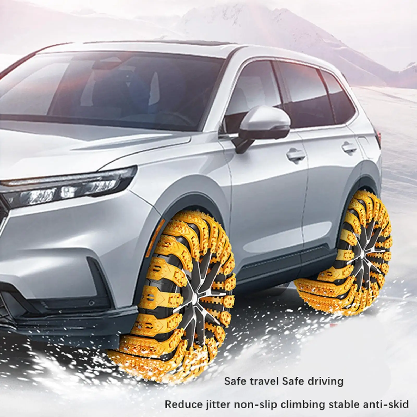 10x Universal Car Tire Chains Portable Anti Skid for Pickup Winter Trucks