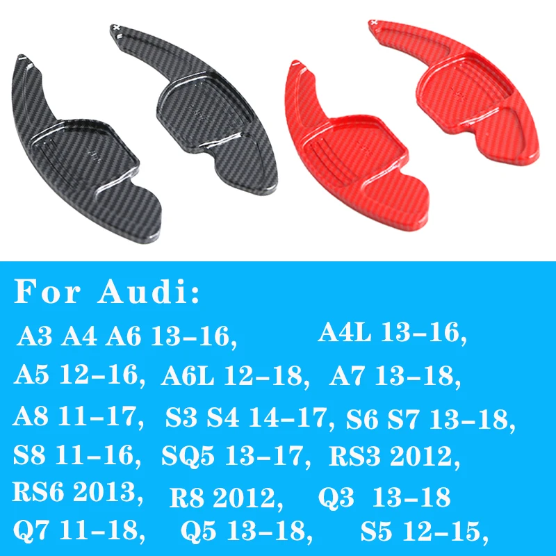 Car Steering Wheel Shift Paddle Shifter Extended ABS For Audi A3 S3 A4 S4 B8 A5 S5 A6 S6 A8 R8 Q5 Q7 A7 Q3 S5 S7 S8 RS3 RS6 SQ5