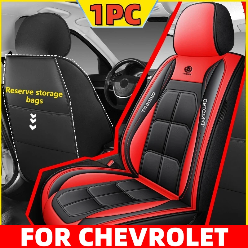 

1PC Car Seat Cover High Quality PU Leather Soft Full Wrap Muscle Seat Cover Waterproof and Wear-resistant FOR CHEVROLET