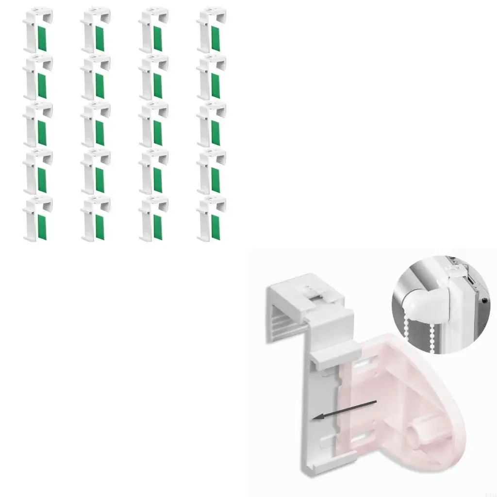 

L43A 20/60 pcs Croarnect Crackct Crackct Roller Roller Blind Регулируемые носители.