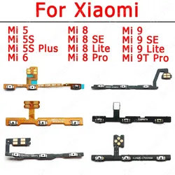 For Xiaomi Mi 5 5S Plus 6 8 SE 9 Lite 9T Pro Switch Power On Off Volume Spare Parts Side Button Mute Key Flex Cable