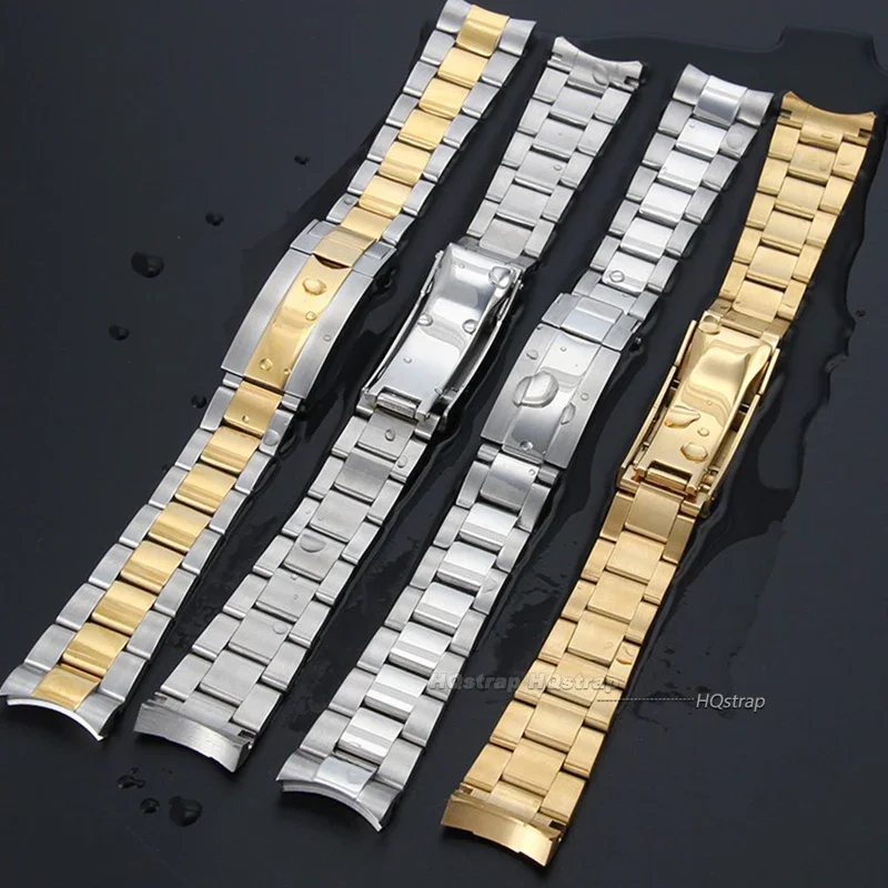 For Rolex SUBMARINER DAYTONA Watch Band Strap Fine-Tuning Pull Button Clasp 316L Stainless Steel Bracelet Watchbands 20mm 21mm