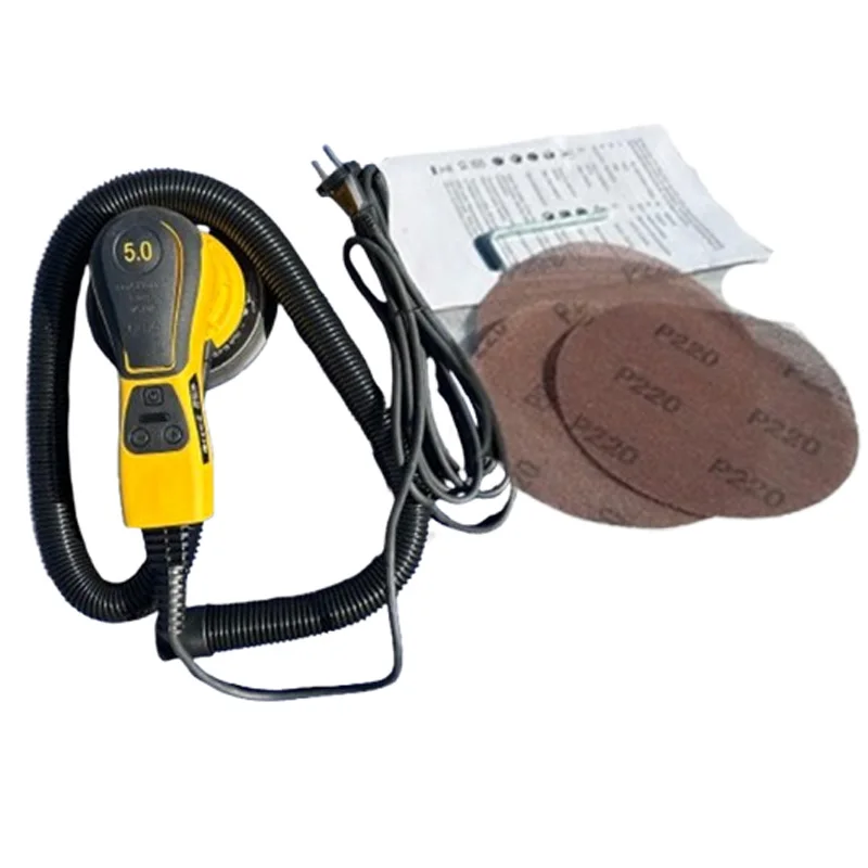 De Pologne entrepôt navire 150mm ponceuse orbitale électrique moteur sans brosse sous vide Central ponceuse électrique polisseuse de métal de voiture