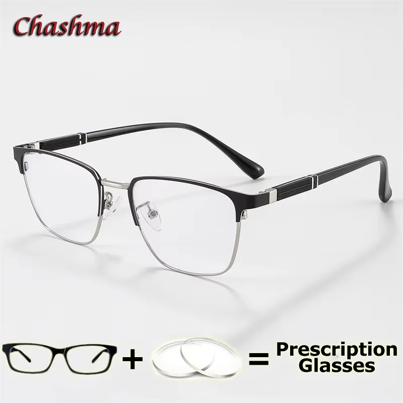 

Chashma Prescription Glasses Gentlemen Optical Myopia Anti Blue Computer Working Progressive Eyewear Astigmatism for Students