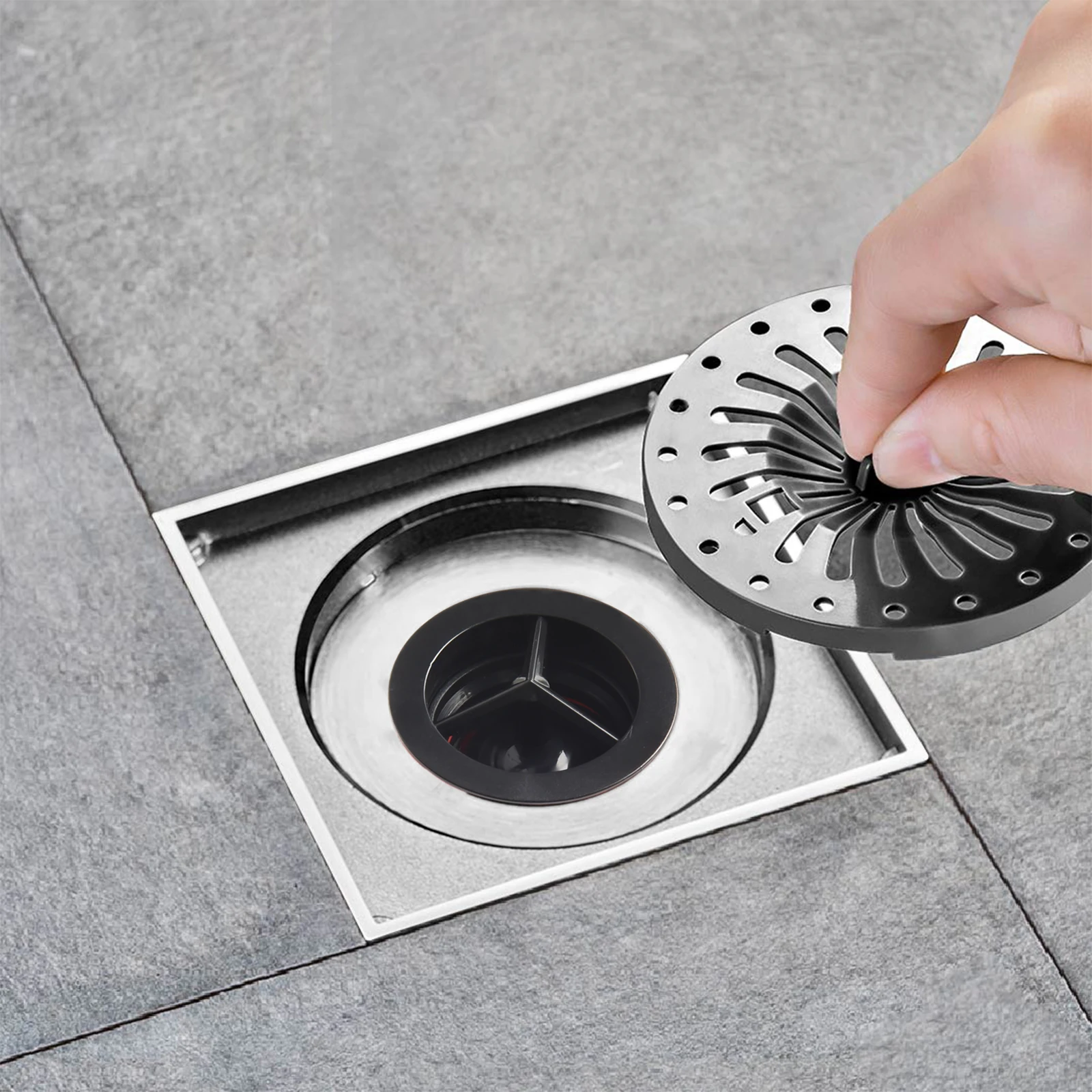 

Inner Core Sewer Floor Drain Bathroom Toilet Anti-odor Artifact Maglev Plastics Anti-sewage Overflow High Quality