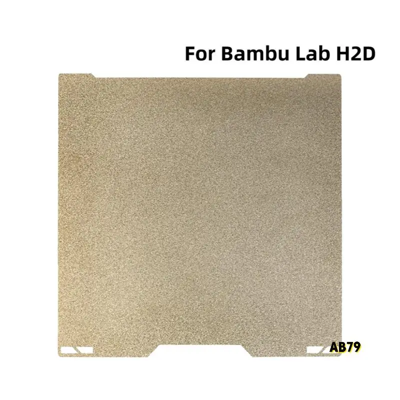 Für Bambu Lab H2D Bauplatte doppelseitig strukturierte PEI-Platte Federstahlblech Wärmebett für Bambulab H2d