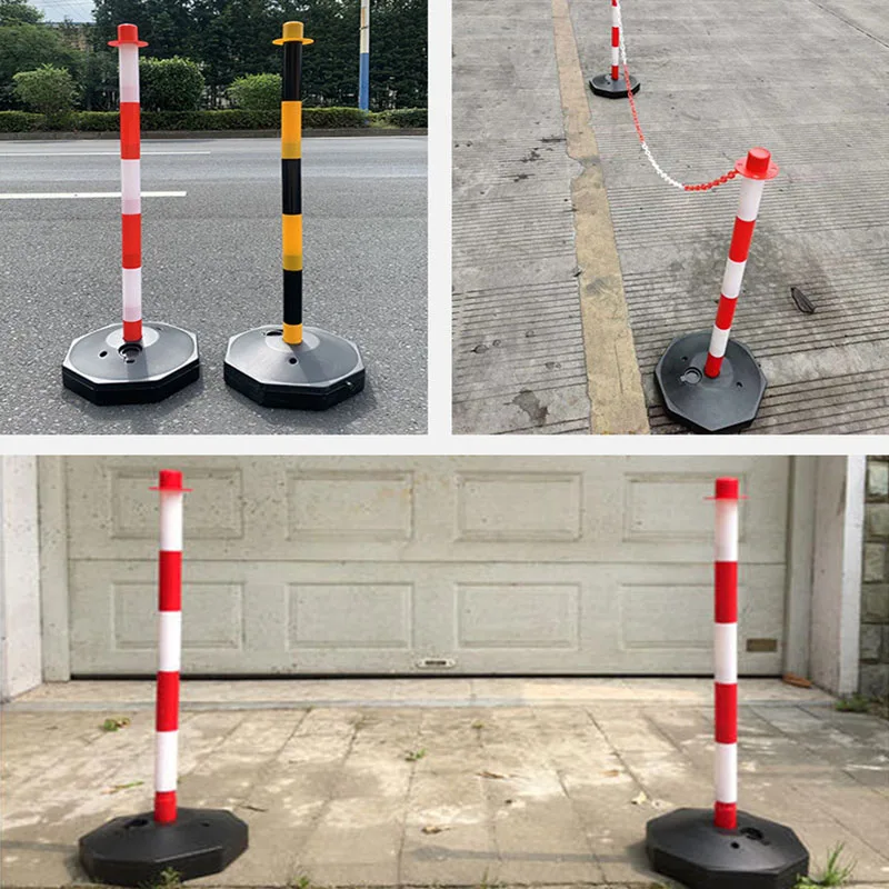 KOOJN Zdejmowana mobilna wtrysk wody Plastikowa kolumna ostrzegawcza Antykolizyjna poręcz izolacyjna PE Elastyczna izolacja kolumny