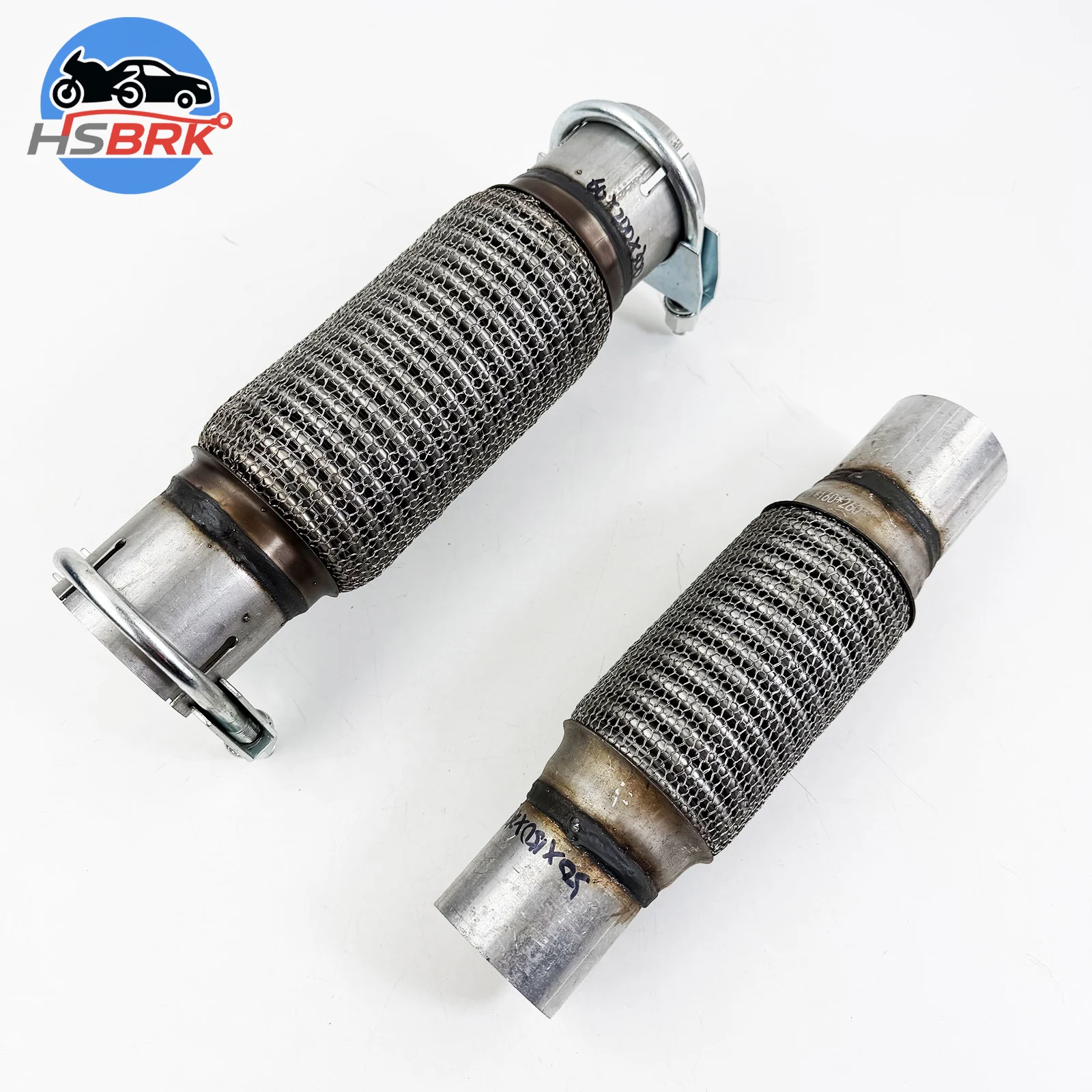 

ID32-102mm Stainless Steel Muffler Pipe Connector Welded Car Exhaust Tube Telescopic Flexible Connection Braid Bellows