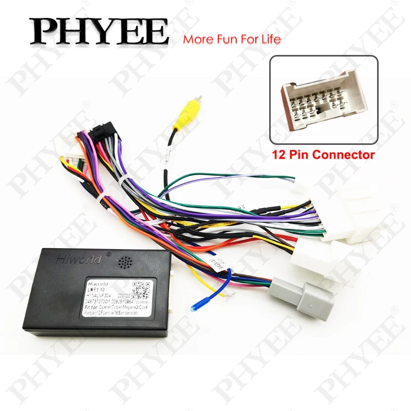 

Wiring Harness CAN BUS Decoder 16 Pin Plug Connector Car Android Cable Adapter for Renault Clio 4 Captur Trafic Duster Sandero 2