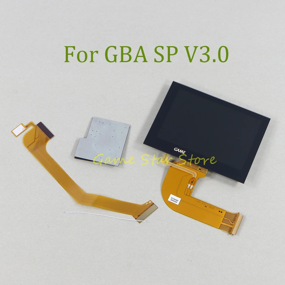 10sets Replacement For Nintendo GBA SP V3.0 Highlight Backlight Screen High Brightness LCD Display IPS Screen Kits