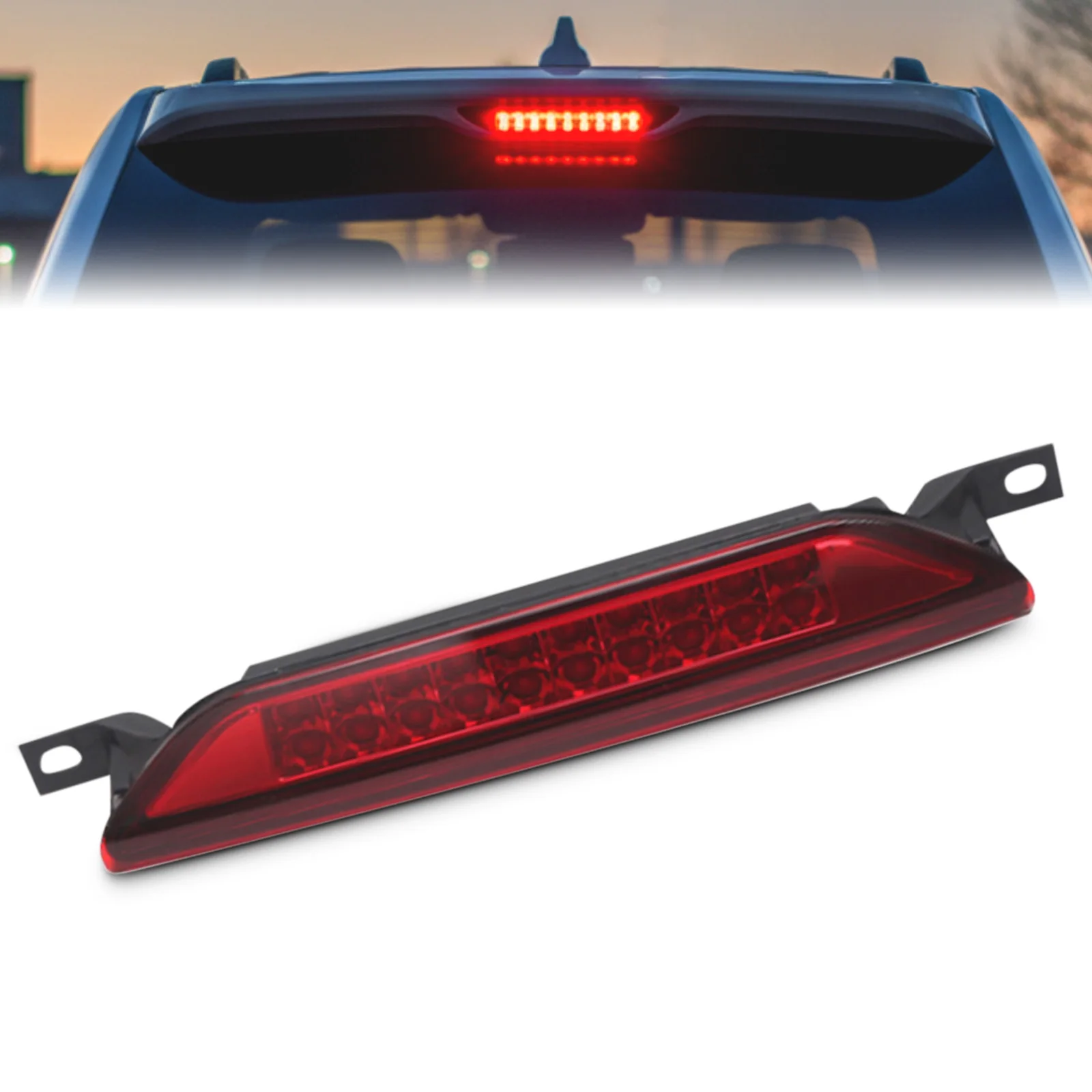 For Jeep Compass (MK49) Grand Cherokee (WK2)  Dodge Caliber Durango (WD)  High-Mounted Stop Lamp LED Third Brake Light 5303754AC