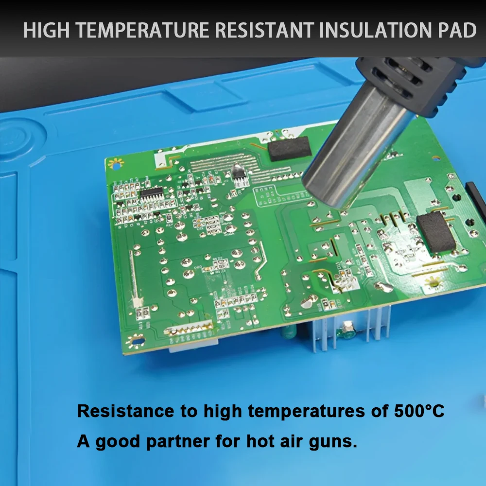 Ansiki 300x200mm Repair welding work pad High Temperature Resistant Silicone Pad ESD Anti-Static waterproof for Repair tool kit view 6