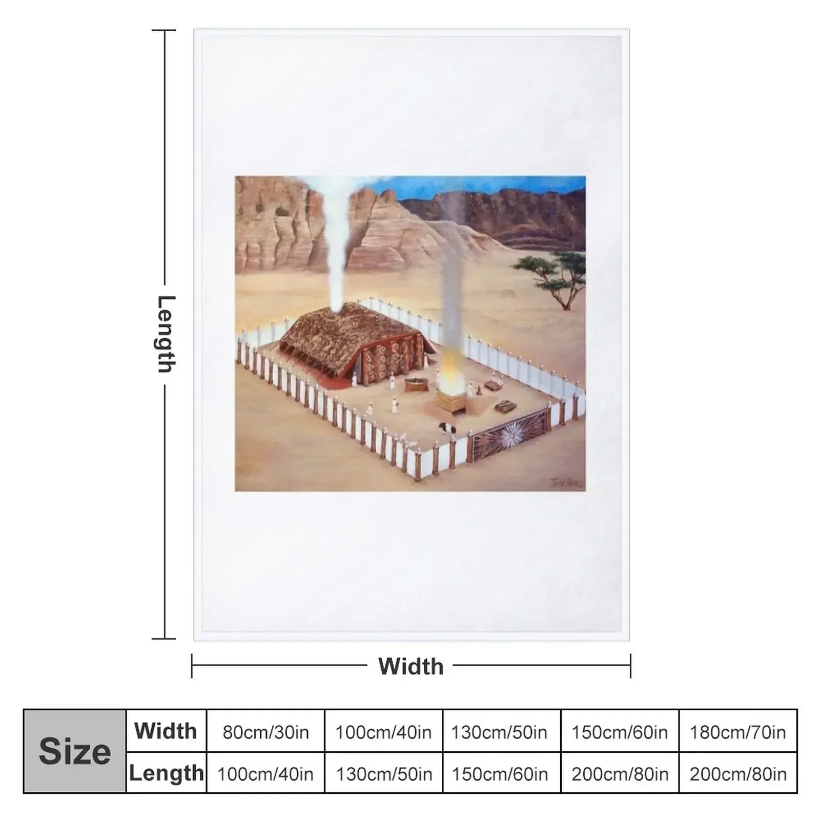 New Tabernacle in the Wilderness Throw Blanket couch cozy soft plush fuzzy picnic outdoor blanket
