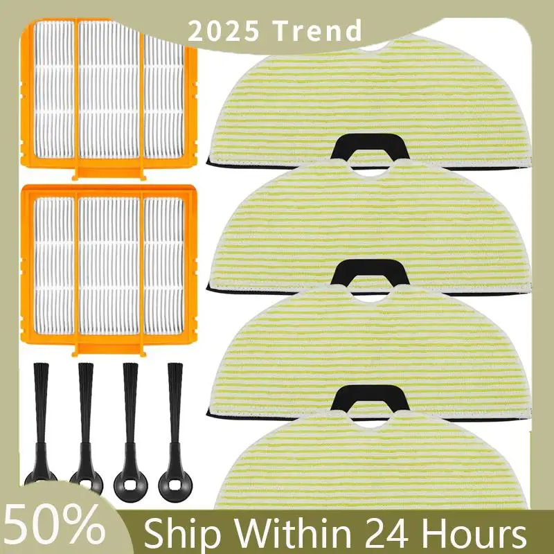 A75X Top Replacement Mop Brush Filter Kit For Shark RV2610WA RV2620WA RV2410WD AV2610WA AI Ultra 2-In-1 Robot Vacuum Part