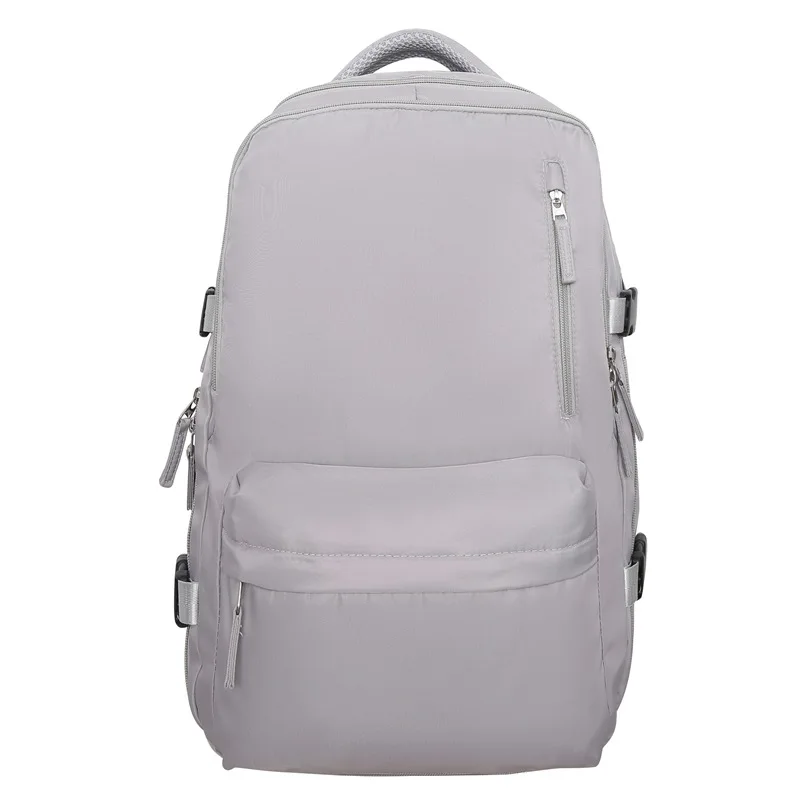 

Женский рюкзак, дорожный рюкзак для ноутбука, большой вместимости и однотонного дизайна для коротких поездок на открытом воздухе, ежедневных поездок