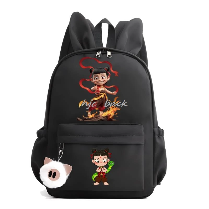 Novo anime nezha impressão mochila multifuncional portátil à prova dwaterproof água adolescentes mochilas masculino feminino saco de bagagem ao ar livre da criança