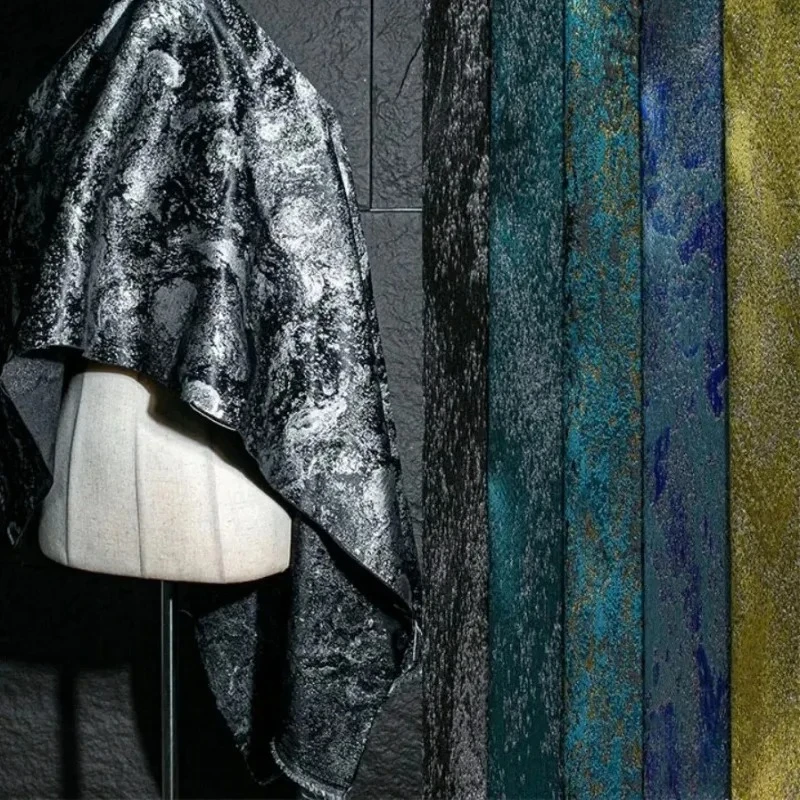 

Сверкающая глянцевая нерегулярная жаккардовая ткань в стиле ретро для пальто, юбки, брюк, дизайнерская ткань на метр, материал для шитья одежды своими руками