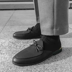 Men Fashion Slippers Men One Step Casual Comfortable Half Dragged Small Leather Shoes Men Outdoor Business Slippers Size 38-44 view 6