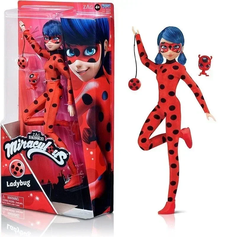 Palymates Miraculous Ladybug Cat Noir Marinette Queen Bee Rena Rouge Cartoon Doll Gift Toy Model Anime Figure Collect Ornaments