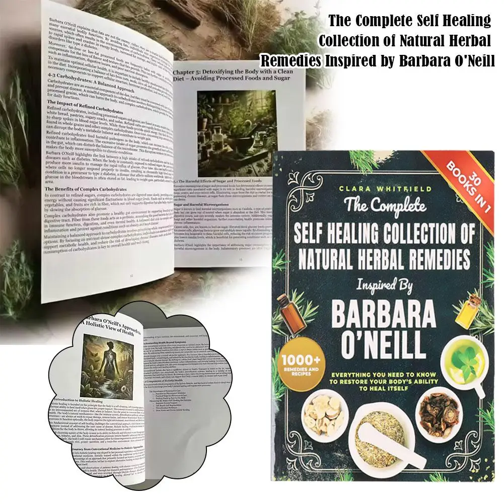 Self Healing Collection Of Natural Herbal Remedies Best-selling Healthy Diet Recipes Book Help To Restore Physical Functions