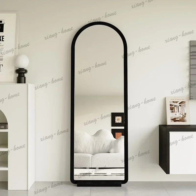 LJY Living Room Attachment Mirror Black Glass Vanity Standing Aesthetic Mirror Dressing Art Nordic Espejo Pared Home Decoration
