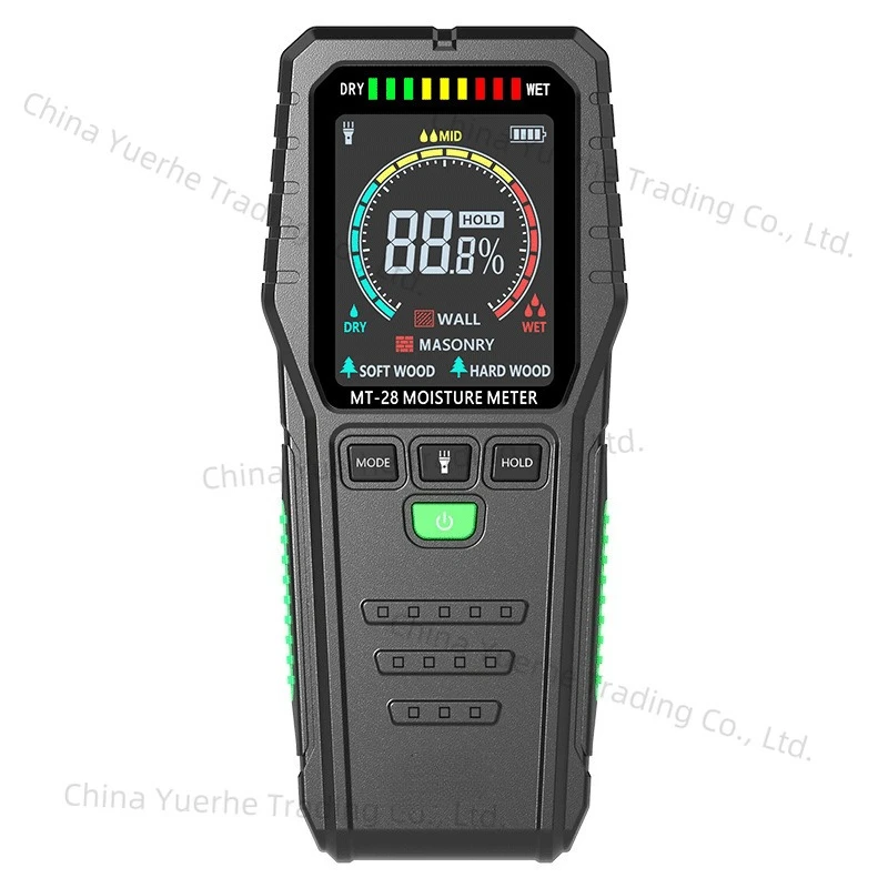 

Color Screen Inductive Wood Moisture Meter Furniture Moisture Content Moisture Meter Nondestructive Tester Wall Tile Hygrometer