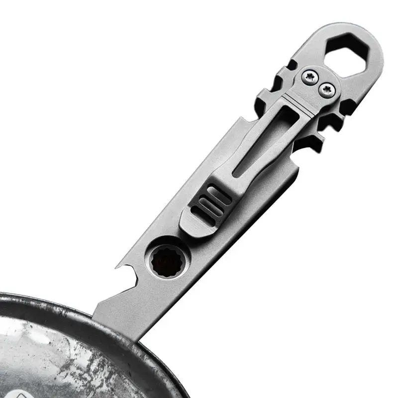 

Outdoor Camping Titanium Alloy Ratchet Crowbar Screwdriver Riding Portable Multi-Function Maintenance Tool for Travel