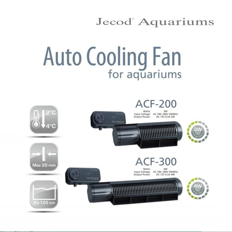 JEBAO adjustable fan fresh water summer fish tank aquarium silent cooling fan automatic constant temperature ACF200 cooling 