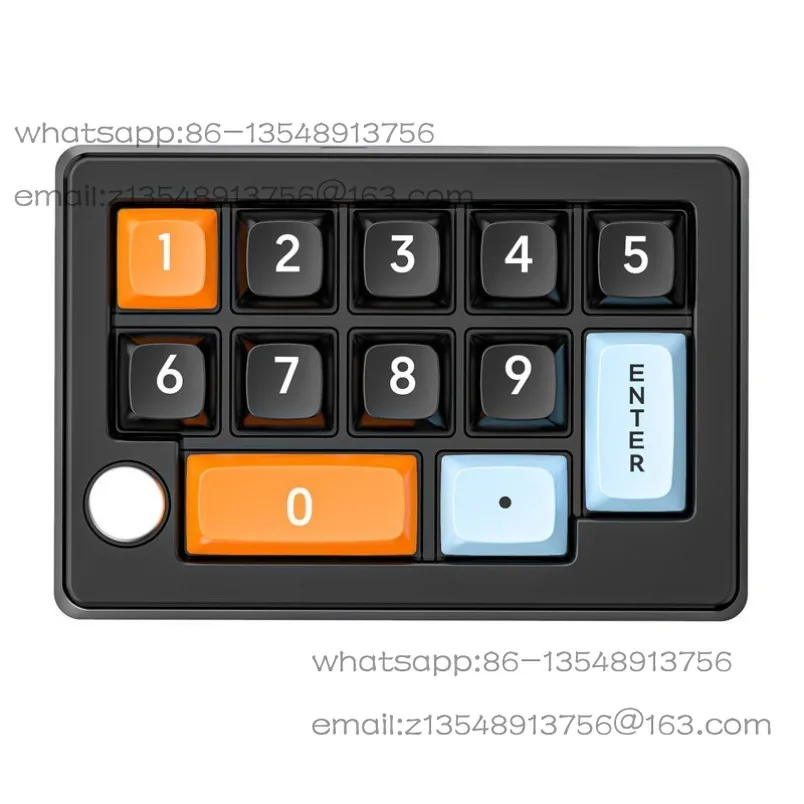 W908 onboard macro keypad 12 keys macro definition wireless bluetooth three-mode game office copy and paste