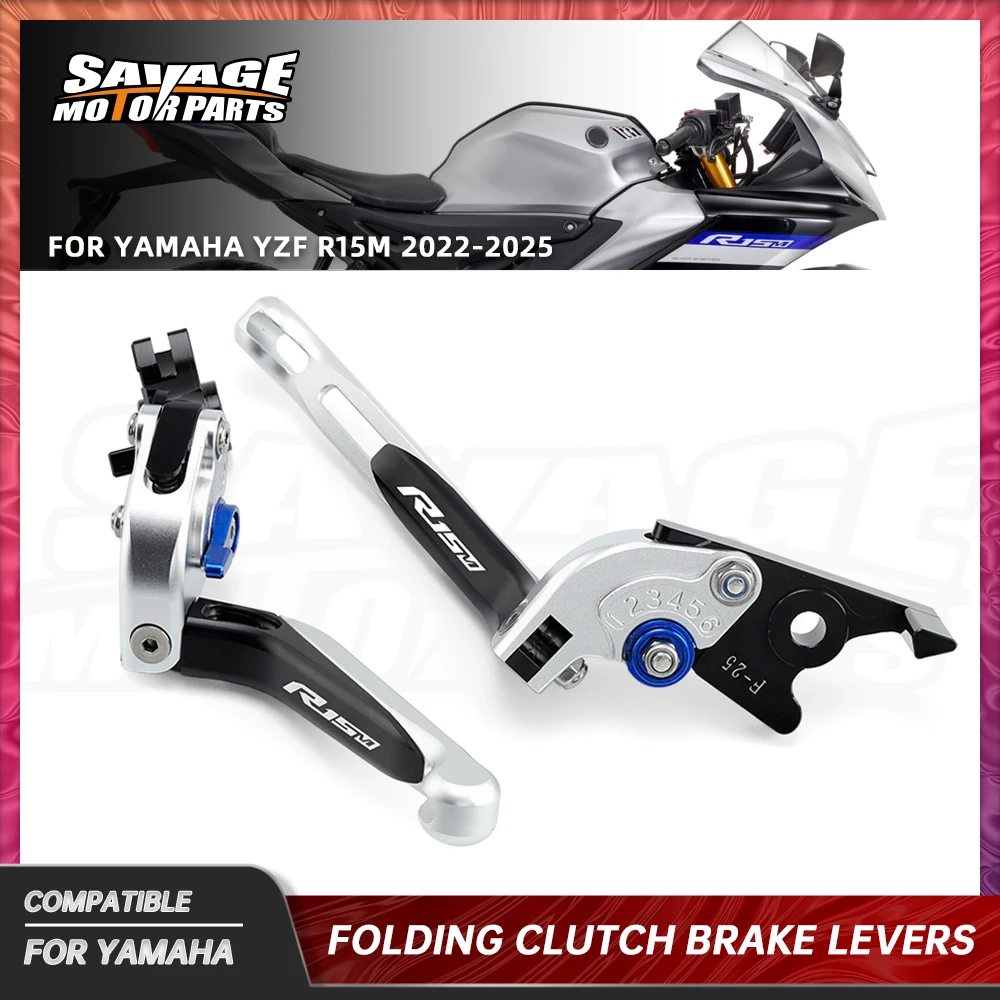 

For Yamaha YZF-R15M 2025 Folding Clutch Brake Levers YZF R15M 2022-2024 Motorcycle Adjustable Extendable Front Control Handles