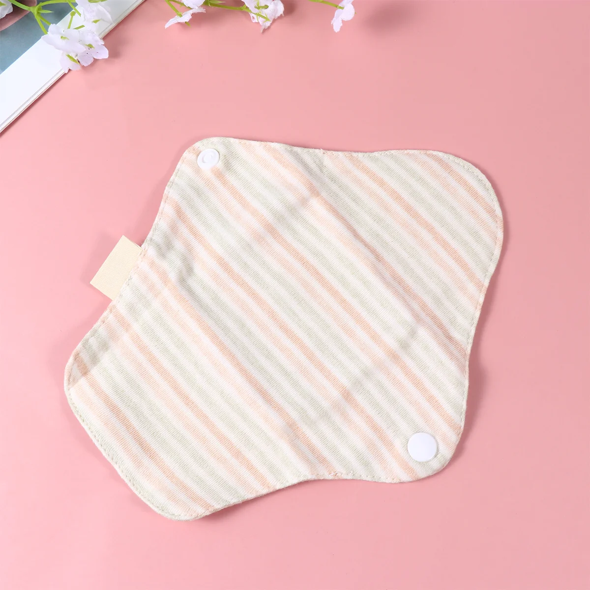 5 Pcs Organic Cotton Period Pads Washable Cloth Super-absorbent Menstrual Water-based Sanitary Napkin Towels Reusable