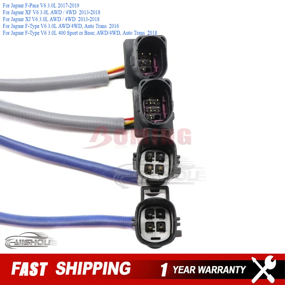 

4pcs Upstream&Downstream C2D24756 DX23-9G444-EA Air Fuel Ratio Lambda Oxygen O2 Sensor For Jaguar F-Pace XF XJ F-Type 2013-2019