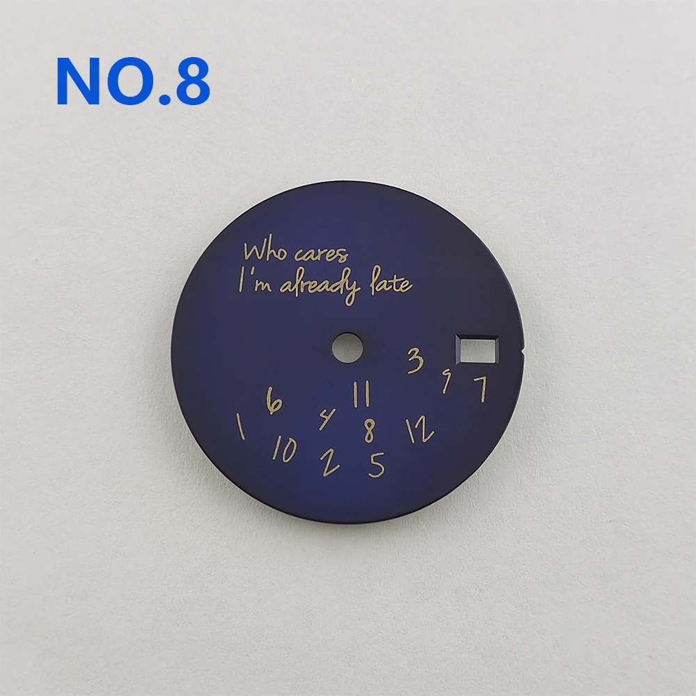 滅菌ダイヤル時計部品、ロゴなし、nh35、nh36ムーブメントに適合、Lifefefee、28.5mm