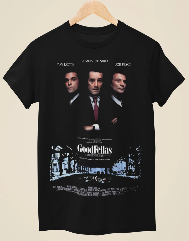 Goodfellas - Camiseta negra unisex inspirada en el cartel de la película