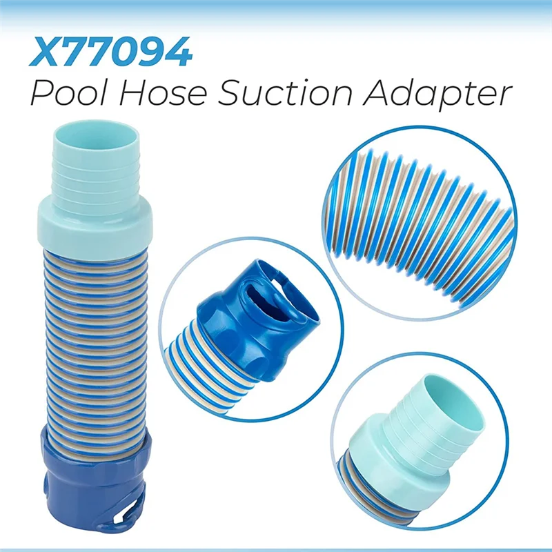 X77094 Pool Vacuum Hose Adapter for Zodiac MX6 MX8 Pool Cleaner, Pool Suction Adapter Leaf Catcher Hose Adaptor 2 Pack