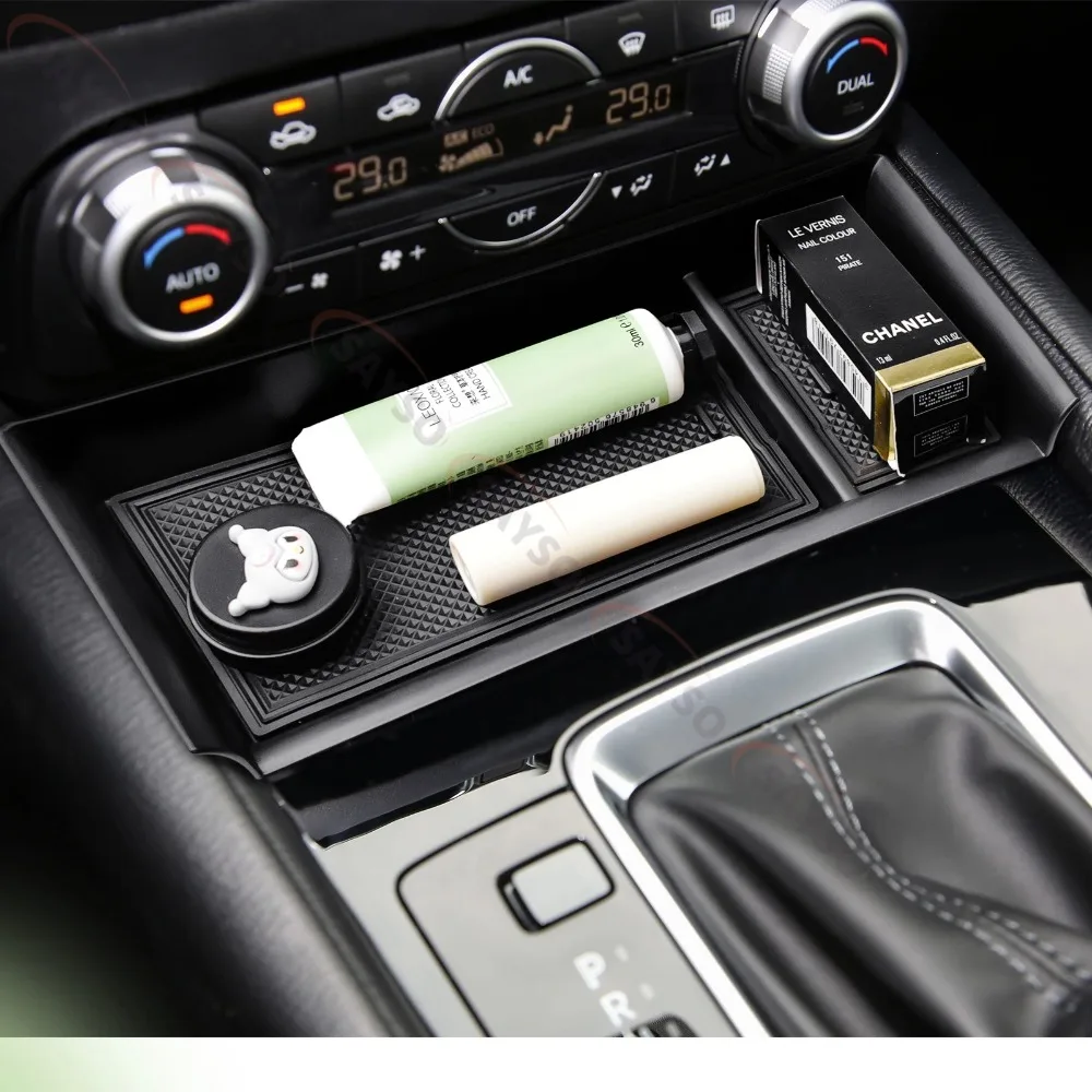 Mittelkonsolen-Organizer vorne für Mazda CX-5 22-25 – Münzhalter, Schalthebel-Organizer, vordere Aufbewahrungseinlagen, Armlehnenbox – Detail 7