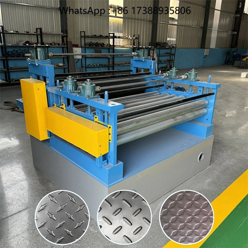Factory Direct Automatic Steel Plate Custom Pattern Checkered Embossing Machine Price Sheet Metal Embossing Machine for Metal