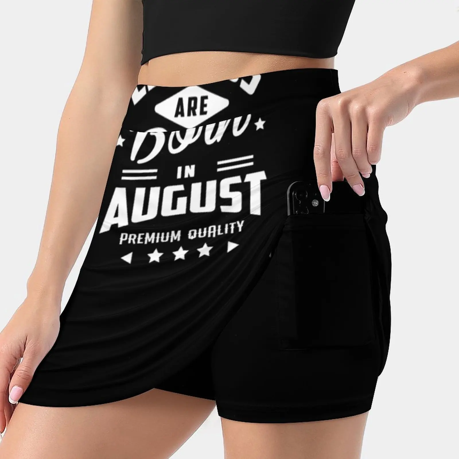 August Birthday Quotes - Birth August Summer Women's shorts Skirt 2 In 1 Fitness Yoga Skirt Tennis Skirts August Birthday Quotes