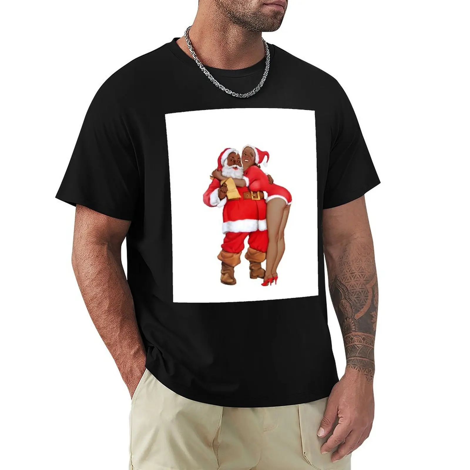 

Sexy Women of Color African American Christmas Pin Up T-Shirt custom t-shirts affliction shirts Short sleeve tee men