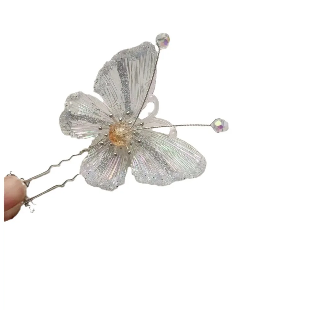 Horquilla de mariposa para mujer, tocado de Hanfu, accesorios para el cabello de estilo antiguo dulce