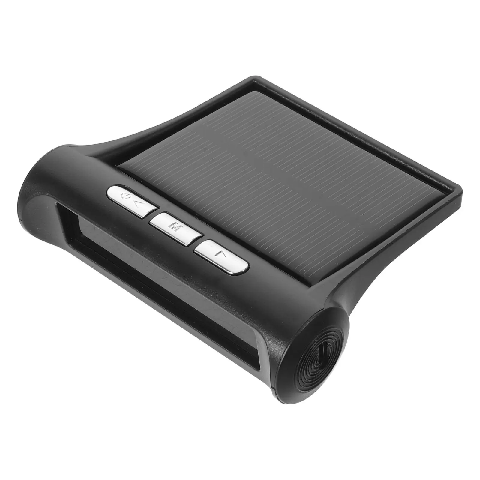 Solar Powered Car Dashboard Clock Digital Display Time Temperature Thermometer Mini Interior Decor for Rv Truck Golf Cart