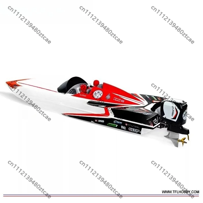 RC Brushless Racing Speedboat, Simulation Outboard Stern Motor High‑Speed Competition Hobby Model Boat