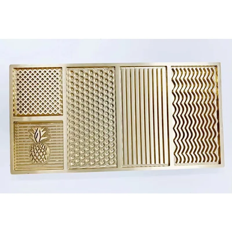 

Professional Bartender Bar Accessories Brass Ice Cubes Mold Ice Tray& Ice Stamps