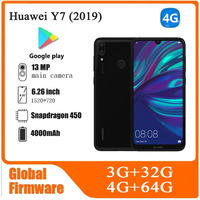 Huawei Y7 (2019) 4G phone 6.26 inch 4000mAh capacity 13mp camera full screen smartphone used phone