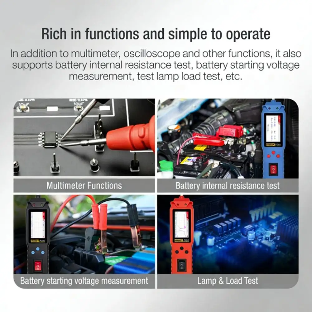 

P100 P200 Тестер автомобильных цепей, зонд мощности, 24 В, диагностический зонд, комплект 12 В, инструмент для электрической системы T P8F4