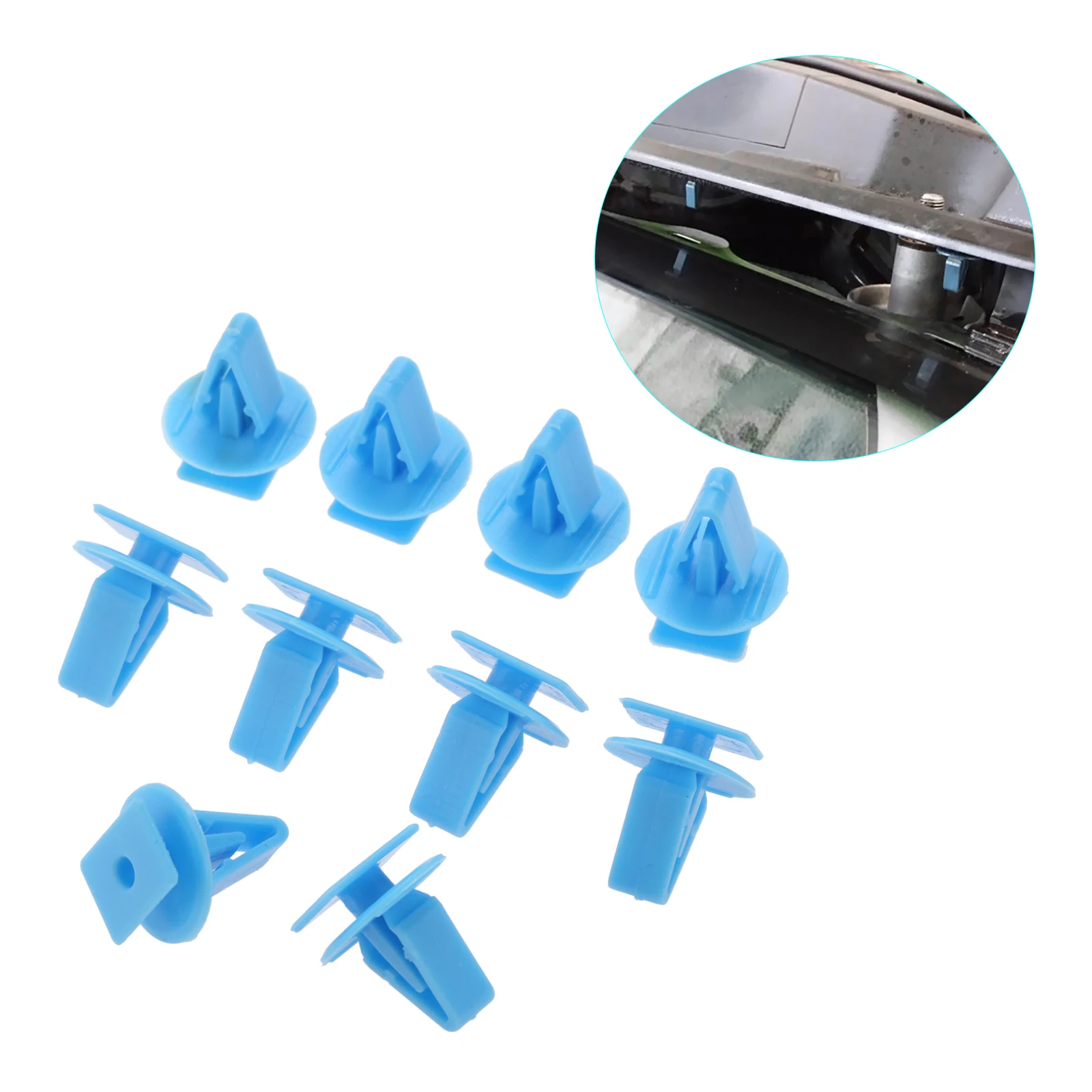 10Pcs Car Windscreen Cowl Fastener Clip Vent Retainer Nylon Rivet for Honda Accord Civic Cr-Z Crosstour Insight Auto Accessories